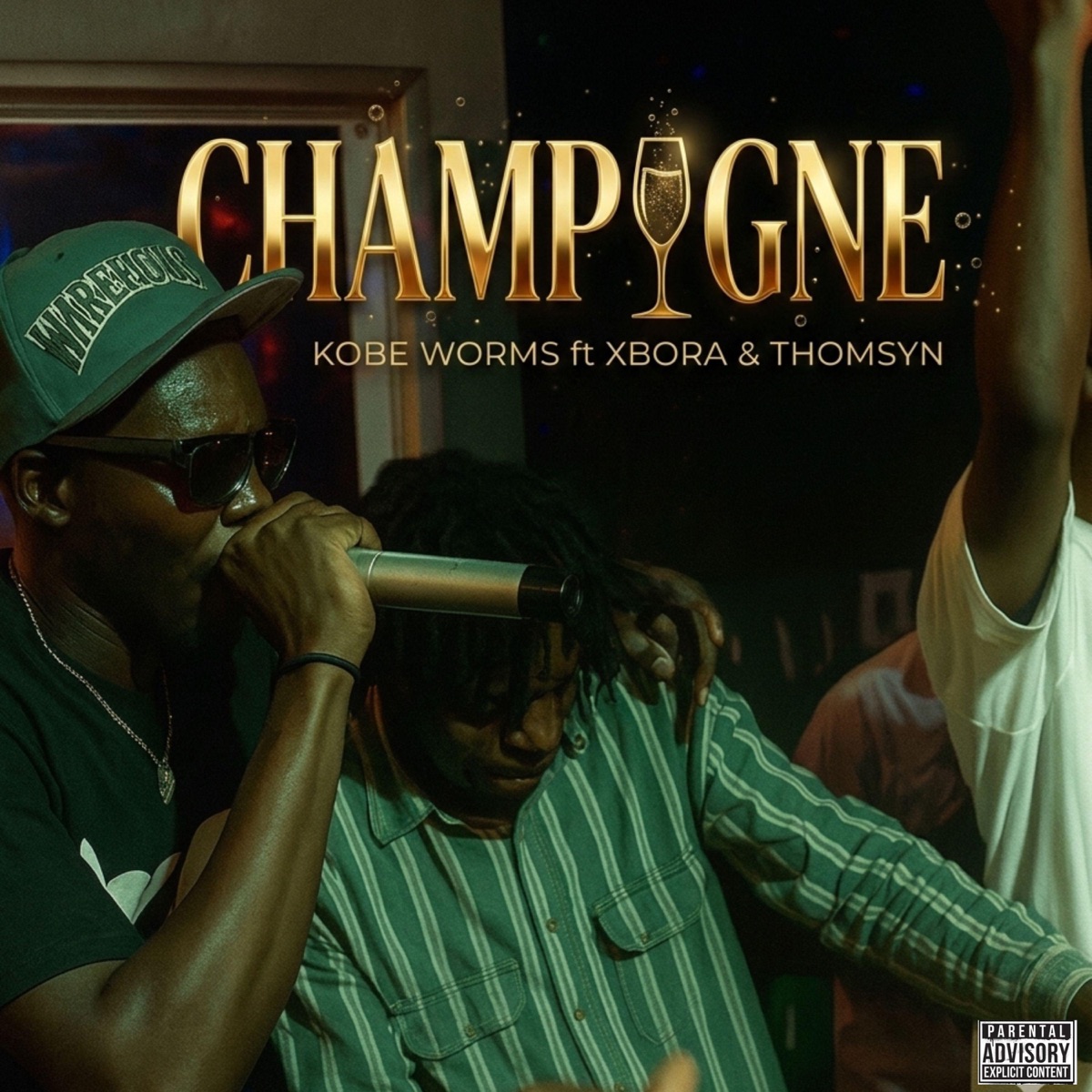 Champagne (feat. Xbora & Thomsyn) - Single by KOBE WORMS album cover