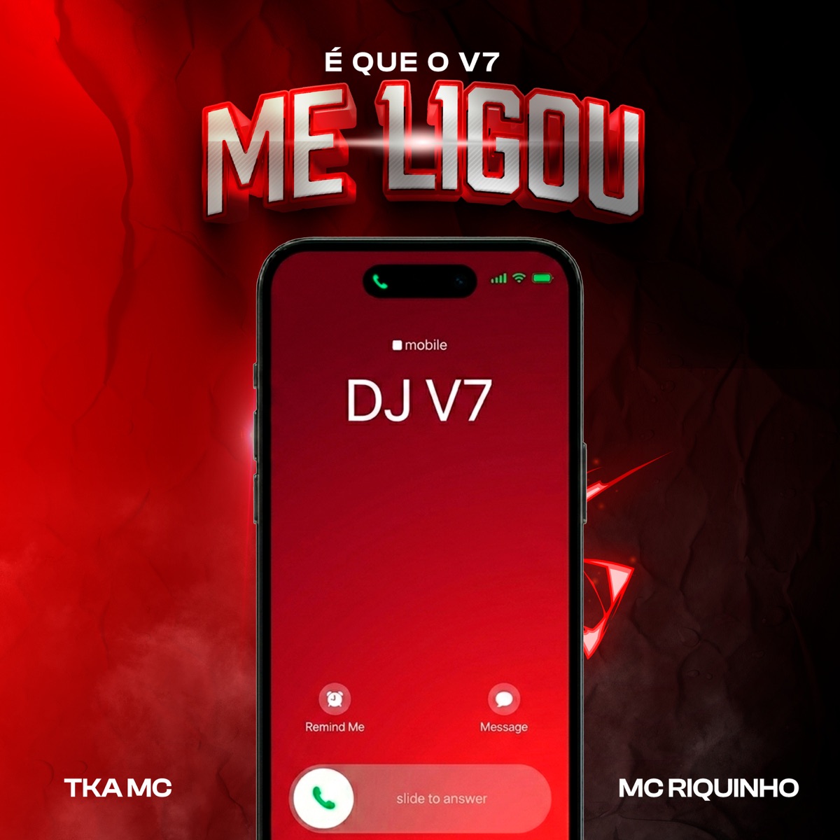 É Que o V7 Me Ligou - Single by Mc Riquinho & Tka mc album cover