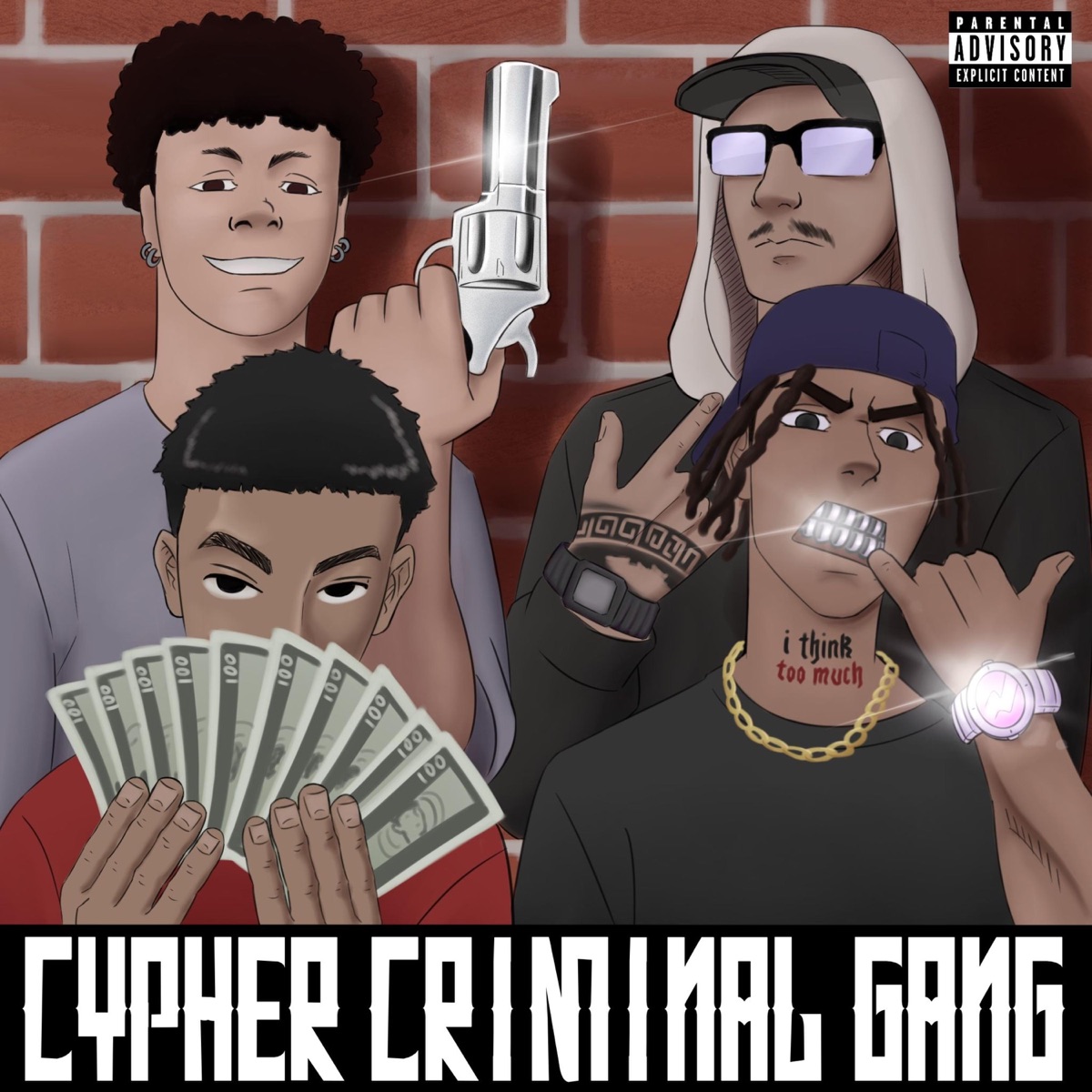 CYPHER CRIMINAL GANG (feat. DG money, Moraesxzk & klsxsa7) - Single by $traik album cover