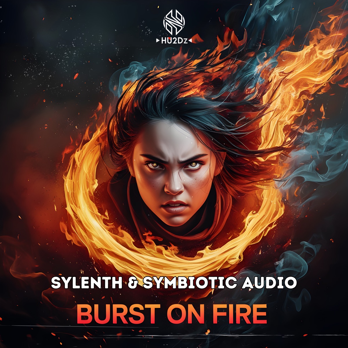 Burst on Fire - Single by Sylenth & Symbiotic Audio album cover