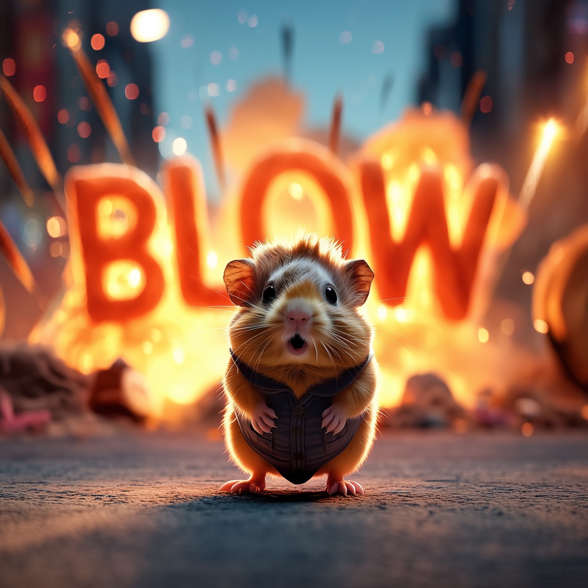 Blow - Single by Hyper Hamster & Techno Cats album cover