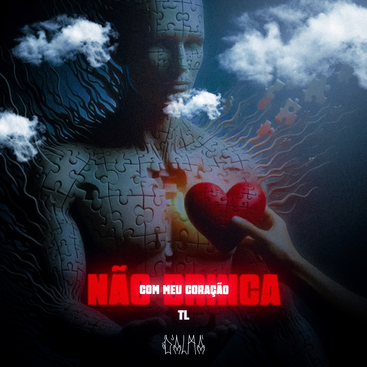 Não brinca com meu coração - Single by D'ALMA & tl album cover
