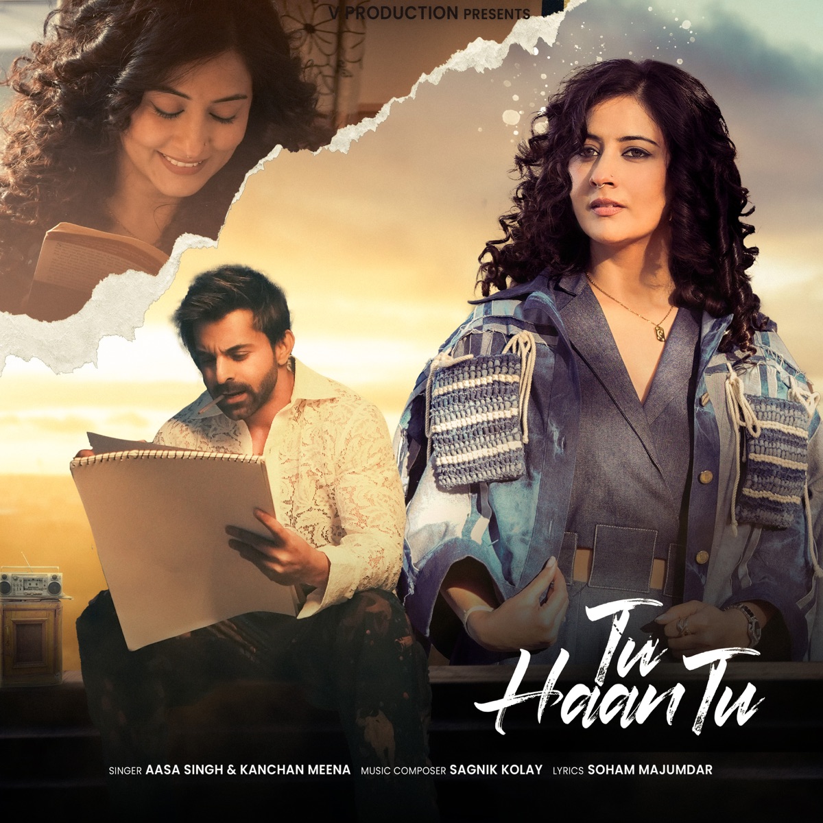 Tu Haan Tu - Single by Sagnik Kolay, Aasa Singh, Soham Majumdar & Kanchan Meena album cover