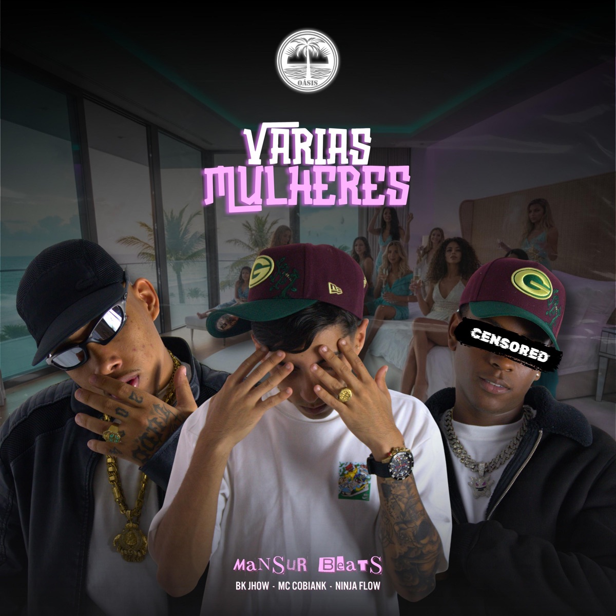 Varias Mulheres (feat. TROPA DA OÁSIS) - Single by Mansur Beats, Mc Cobiank, Ninja Flow & Bk Jhow album cover