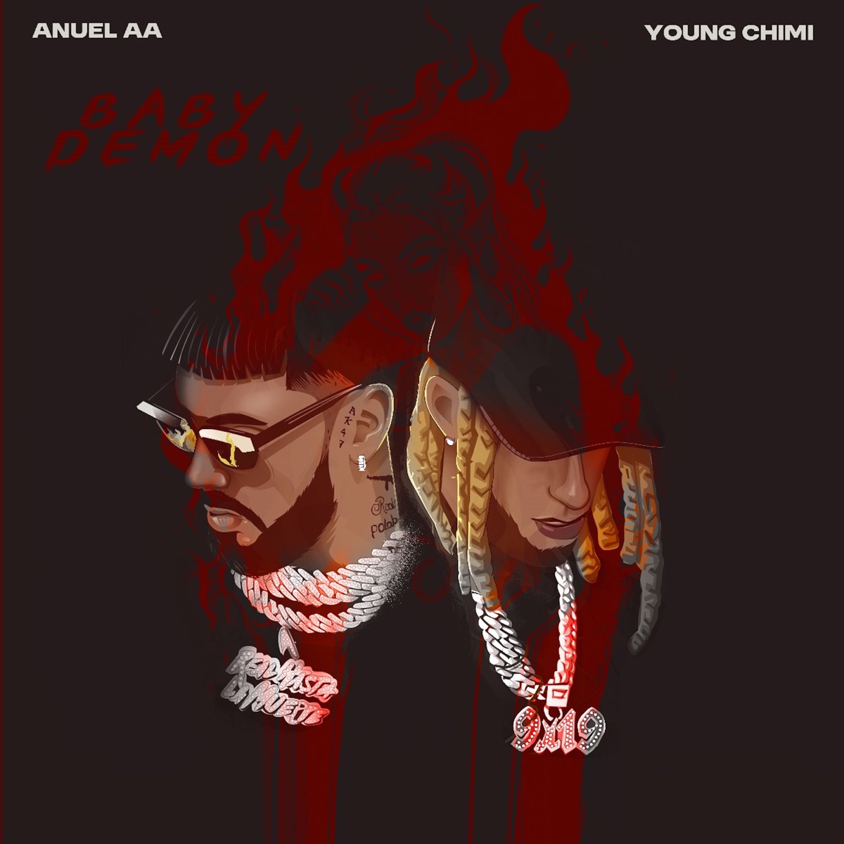 Baby Demon - Single by Anuel AA & YOVNGCHIMI album cover