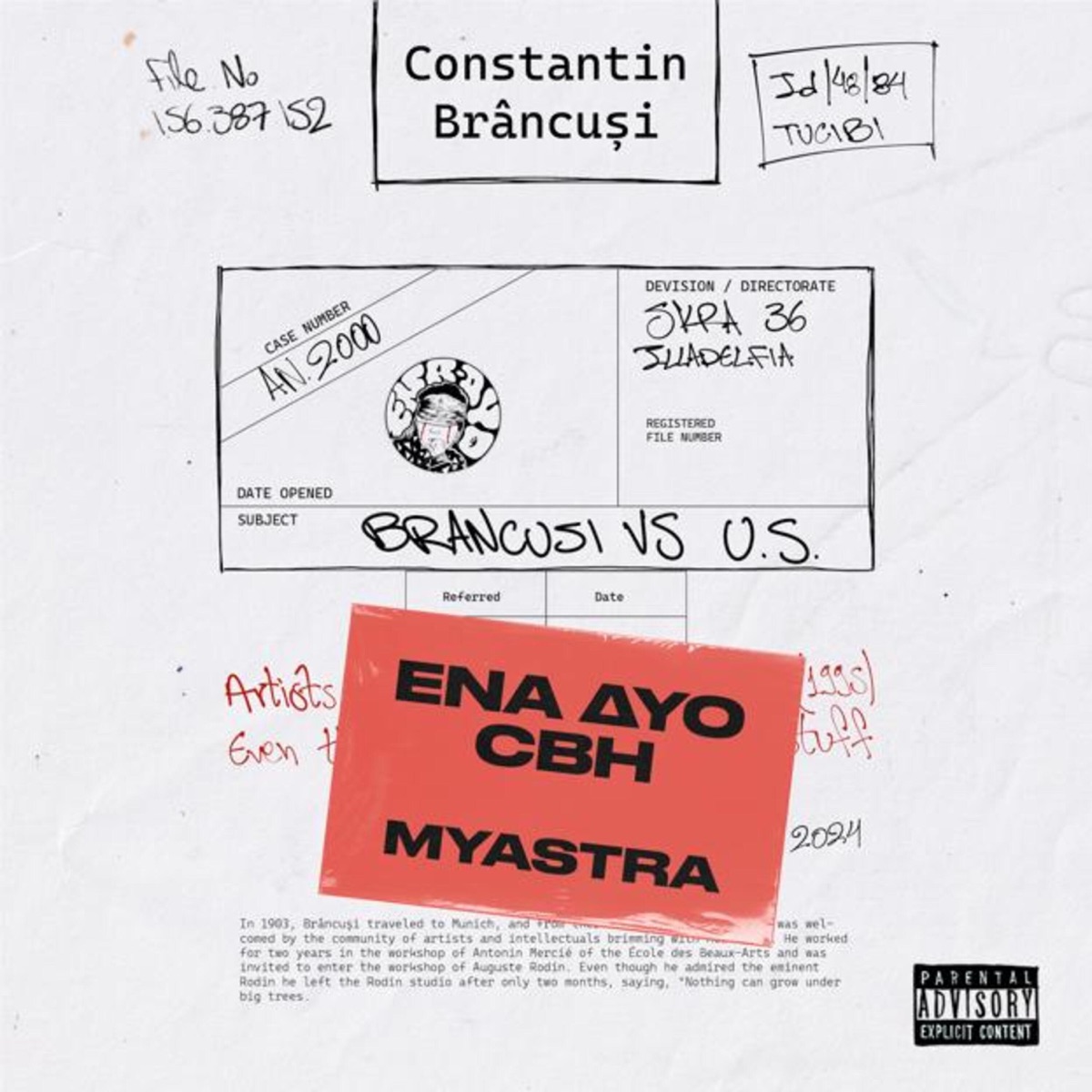 BRANCUSI VS U.S. - Single by Ena Dyo, Chris BadHabeats & The Plug album cover