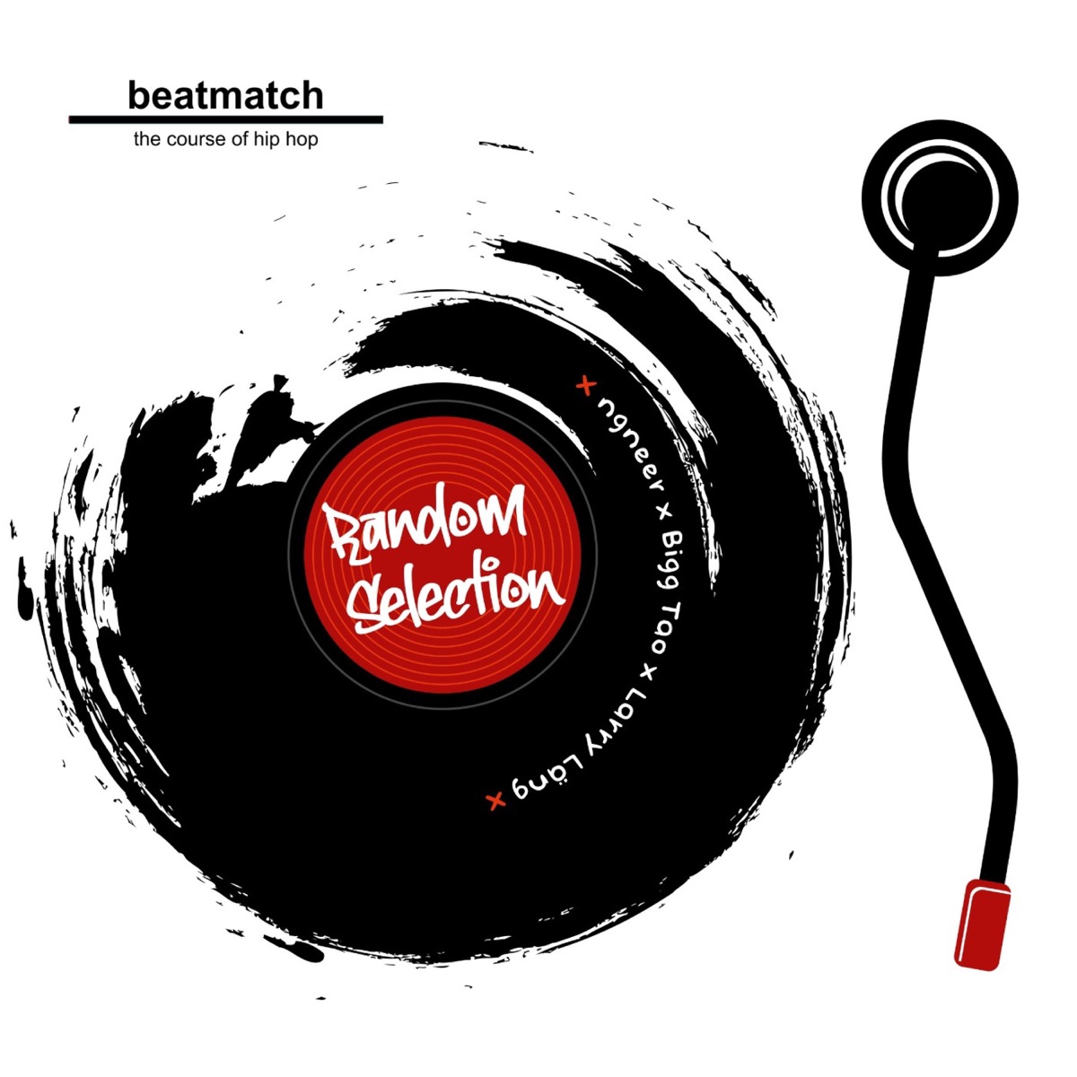 Random Selection - Single by ngneer, Larry Läng, Bigg Tao & beatmatch the course of hip hop album cover