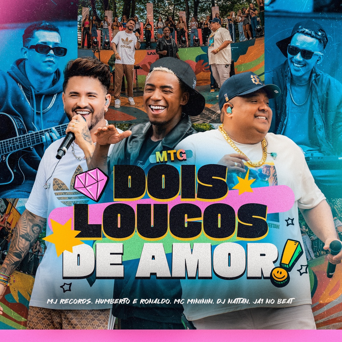 Mtg Dois Loucos de Amor (Live) [feat. Ja1 No Beat & Dj Nattan] - Single by MJ Records, Humberto & Ronaldo & mc mininin album cover