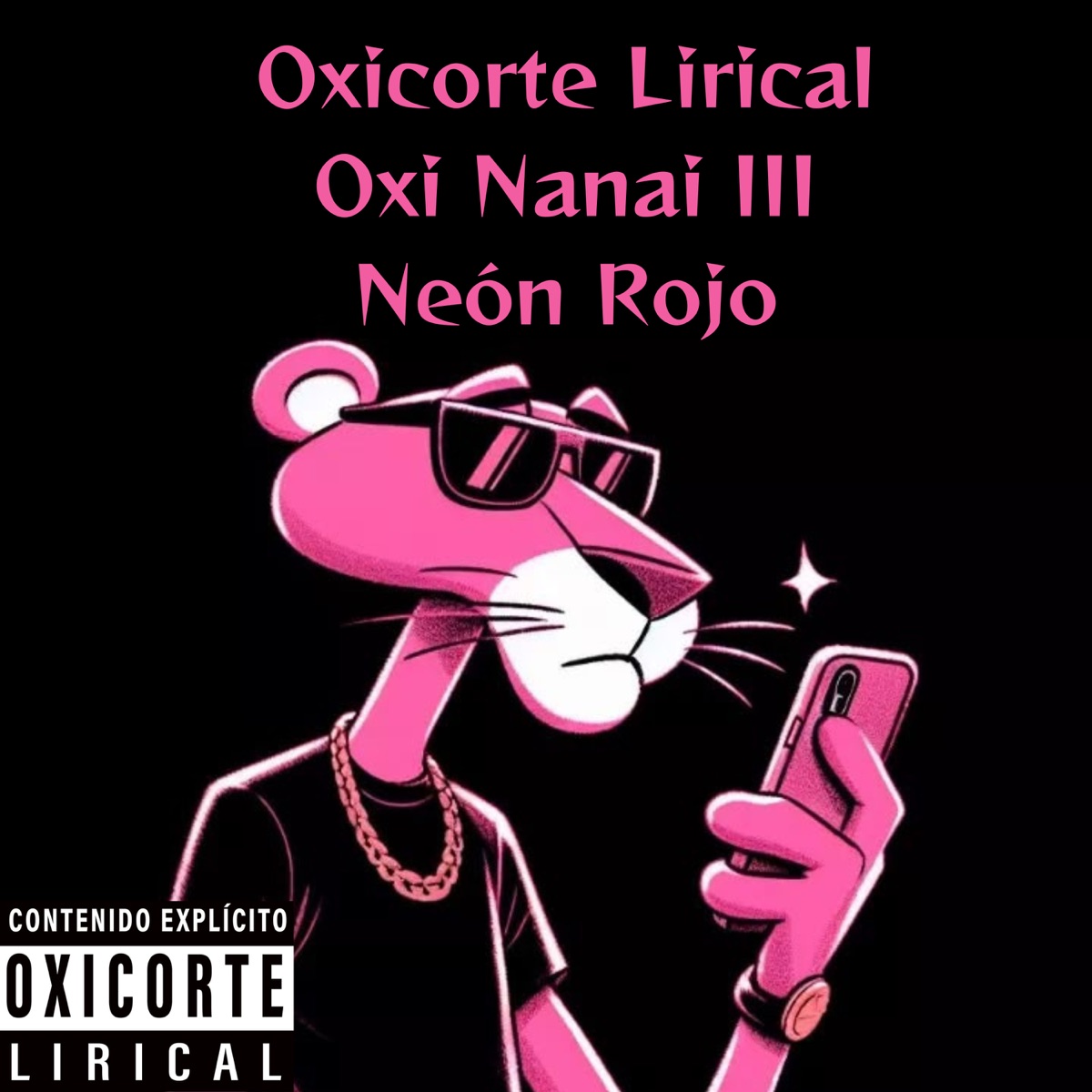 Neón Rojo - Single by Oxicorte Lirical album cover