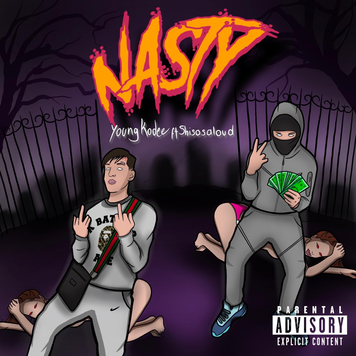 NASTY (feat. Shisosaloud) - Single by Young Kodee album cover