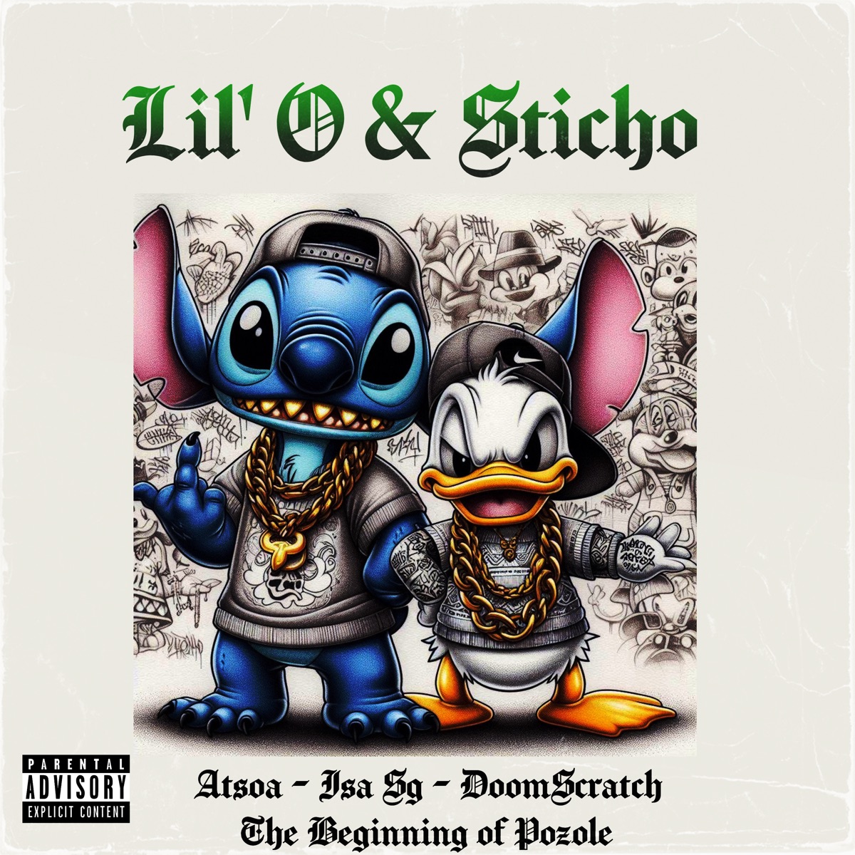 Lil' o & Sticho - Single by Alam Atsoa, ISA SG & THE BEGINNING OF POZOLE album cover