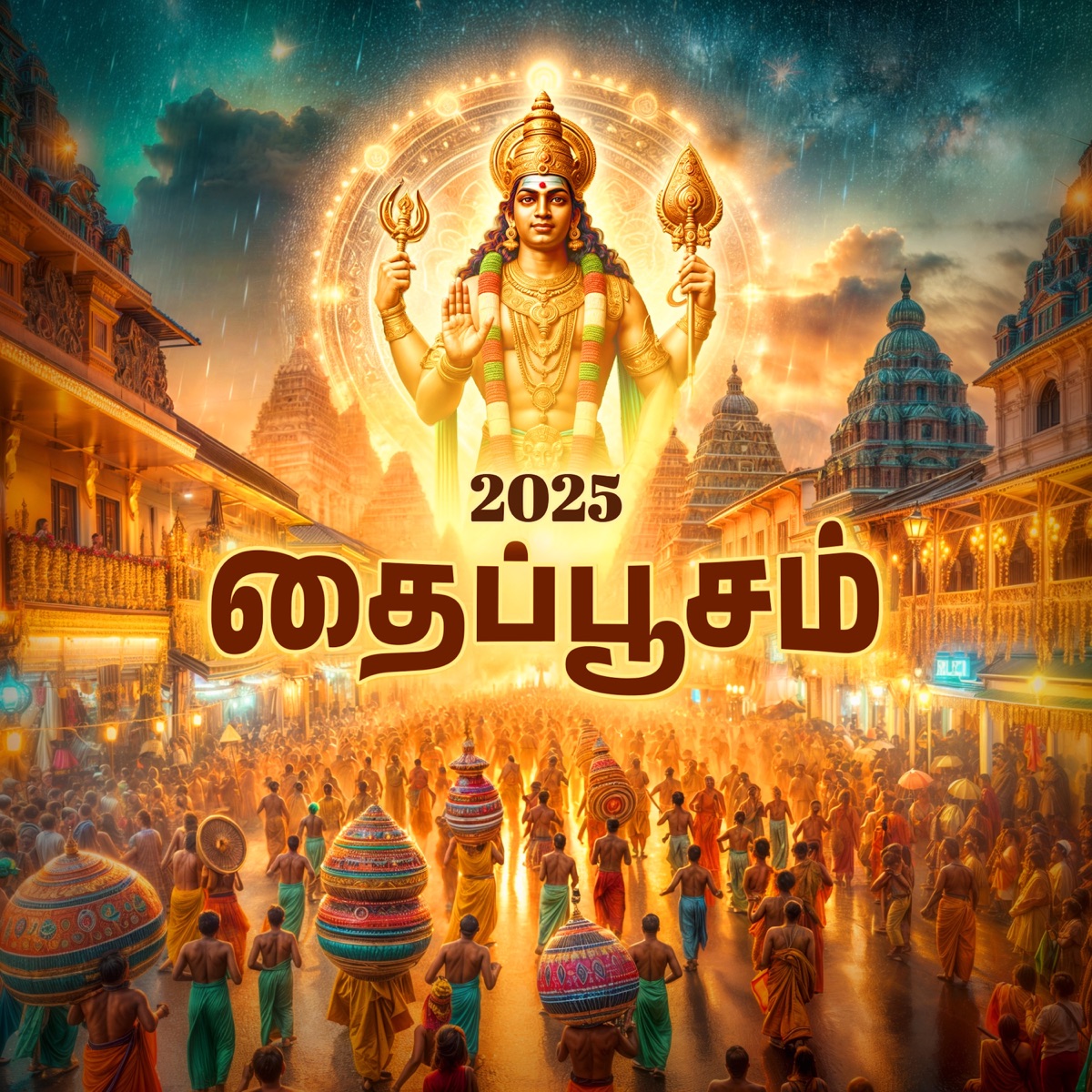 Thai Poosam 2025 by Muthu Sirpi, Santhosh Subramanian & Saindhavi album cover