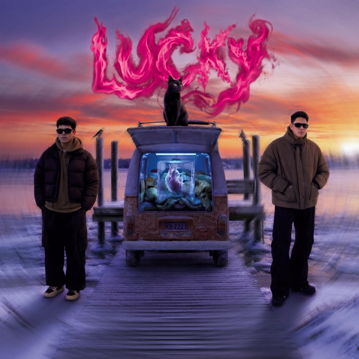 Lucky - Single by Raymon, Klaxel & ABBIO album cover