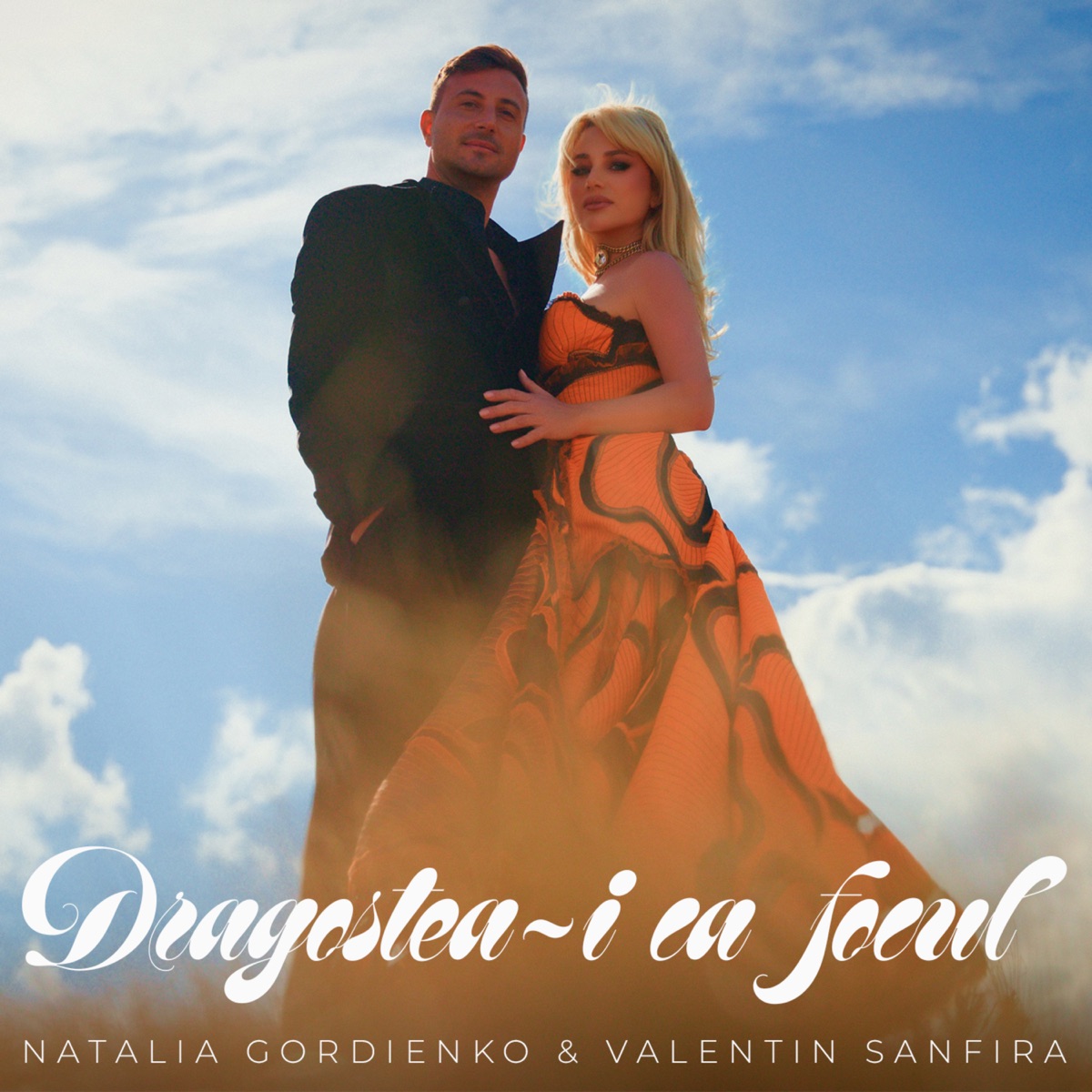 Dragostea-i ca focul - Single by Natalia Gordienko & Valentin Sanfira album cover
