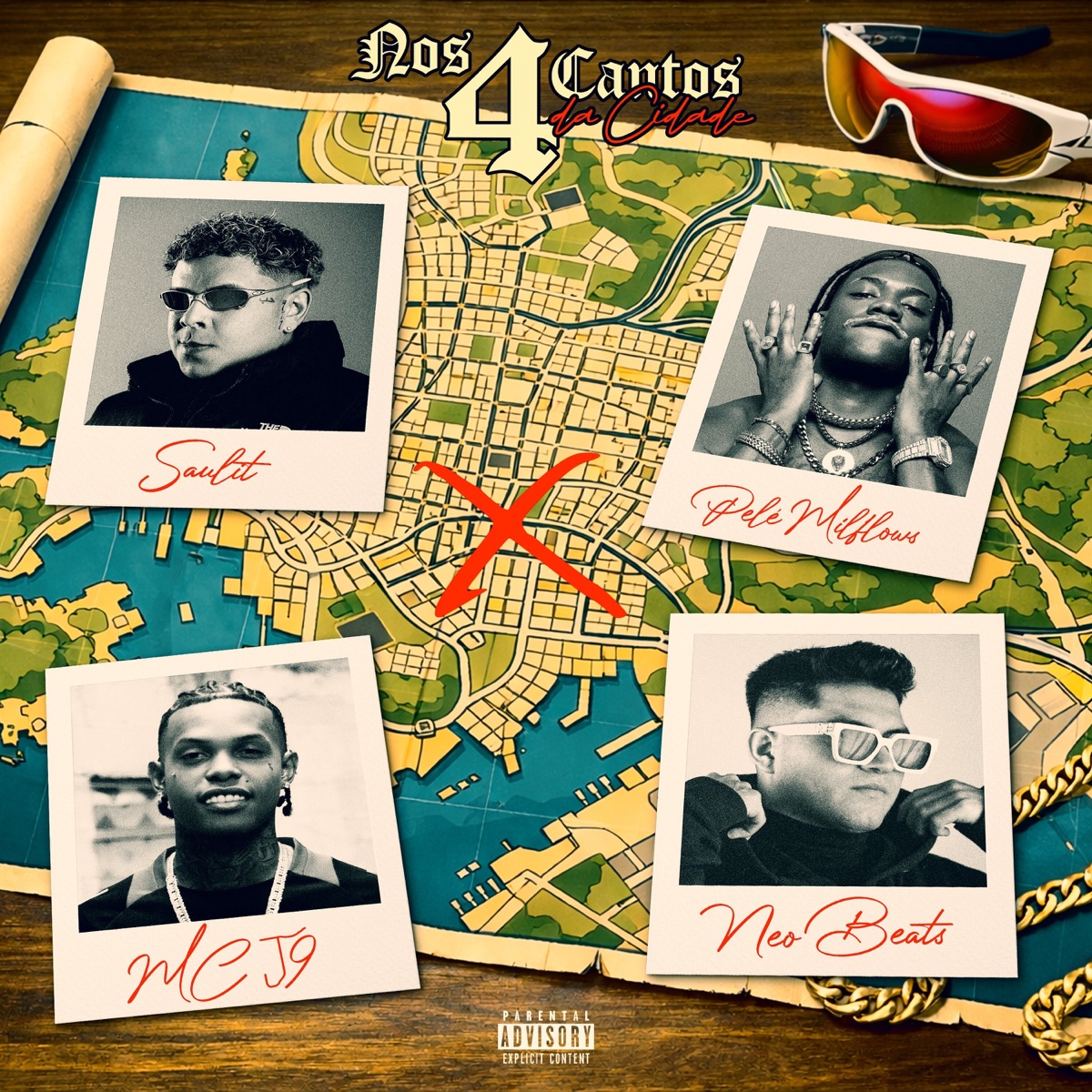 4 Cantos Da Cidade - Single by Saulit, Mc J9, Pelé MilFlows, NeoBeats & barthdeverdade album cover