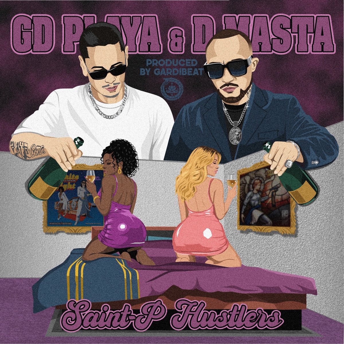 Saint-P Hustlers - Single by GD Playa, D.masta, GARDIBEAT & Pink Shine Records album cover