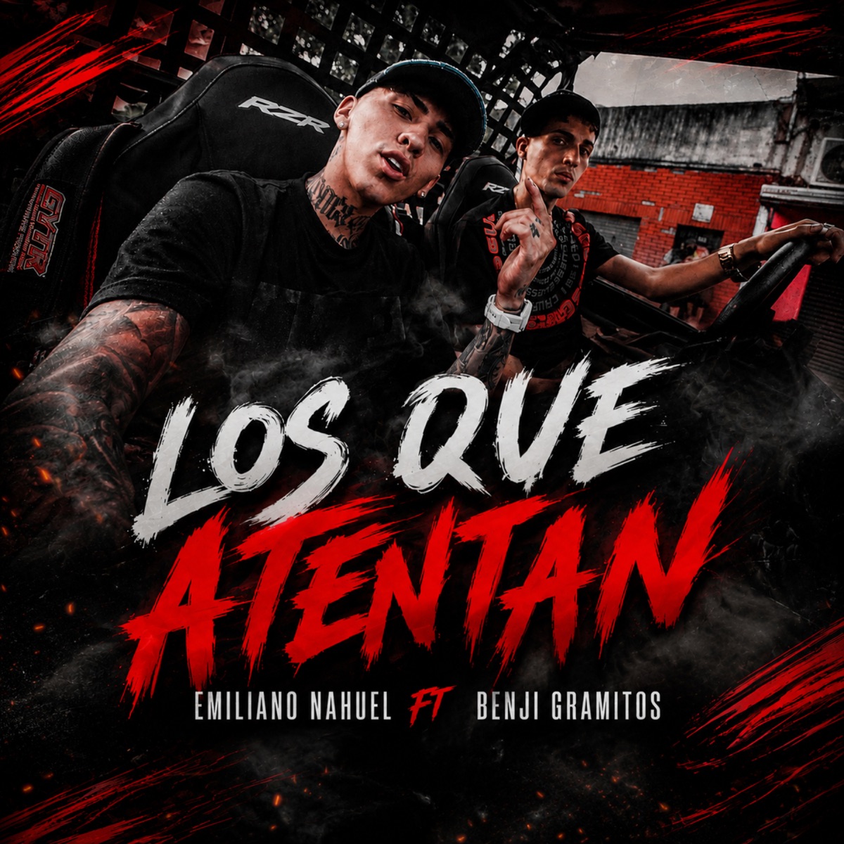 LOS QUE ATENTAN (feat. Benji Gramitos) - Single by Emiliano Nahuel album cover