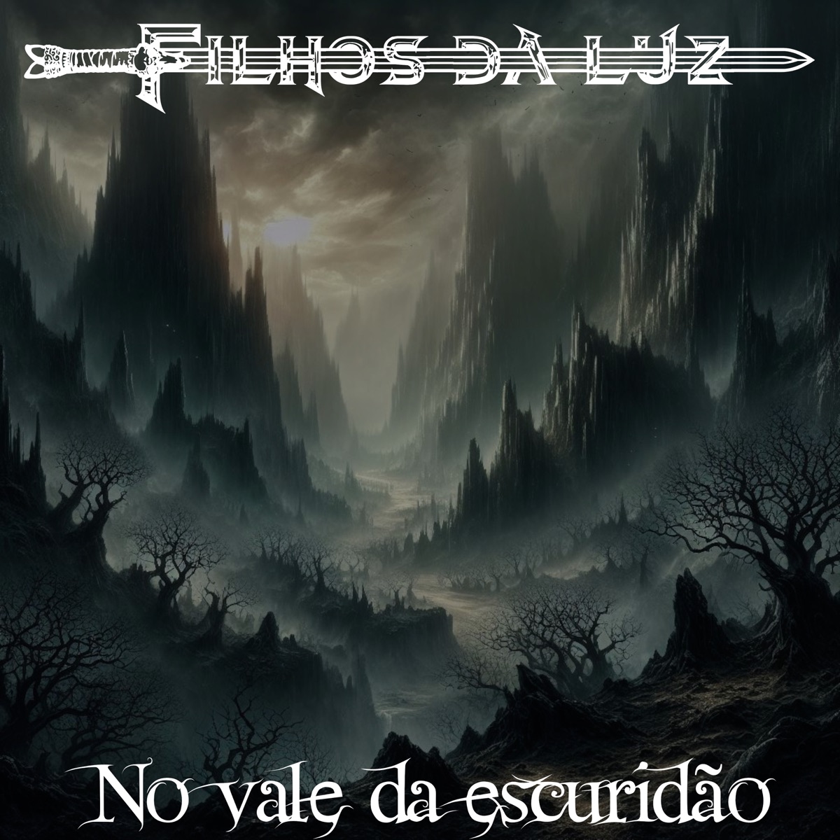 No Vale da Escuridão - Single by Filhos da Luz album cover