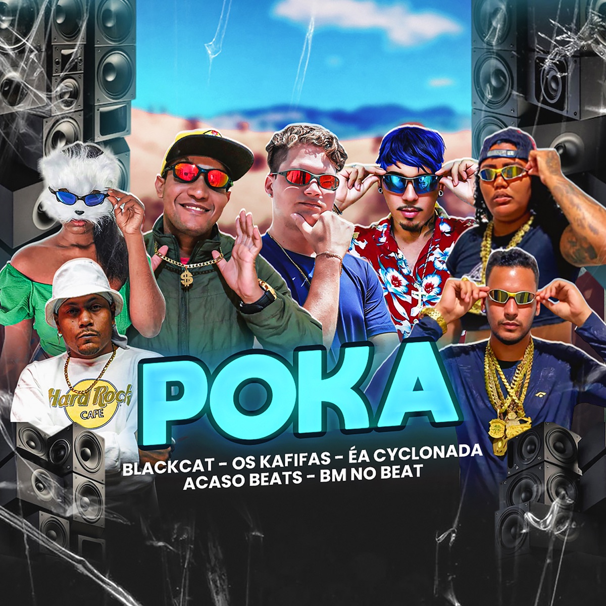Poka (feat. Acaso Beats, Ea Cyclonada, Mc Flayh, Mc Biel Avançado, BlackCat & BM n Beat) - Single by Kaylom album cover