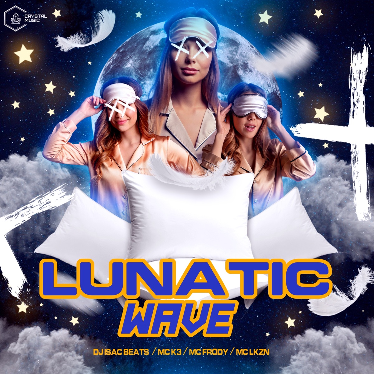 Lunatic Wave (feat. Crystal Music Brasil) - Single by DJ ISAC BEATS, MC LKZN, MC K3 & mc frody album cover