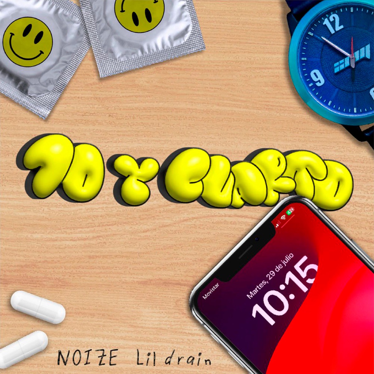 10 & Cuarto - Single by NOIZE & Lil drainn album cover