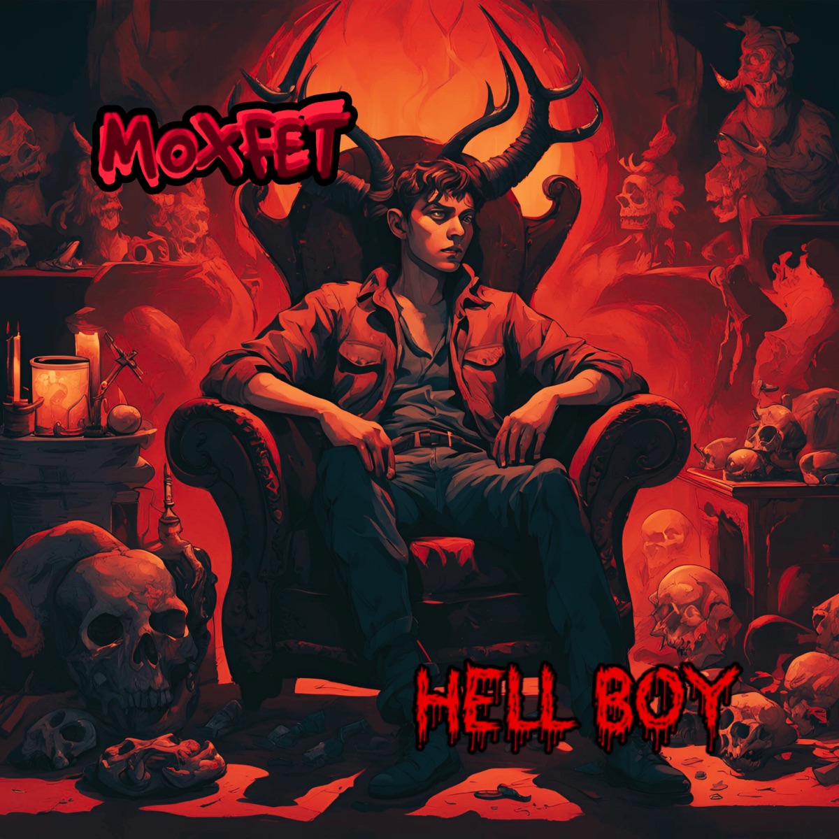 Hell boy (feat. Meva) - Single by MOXFET album cover