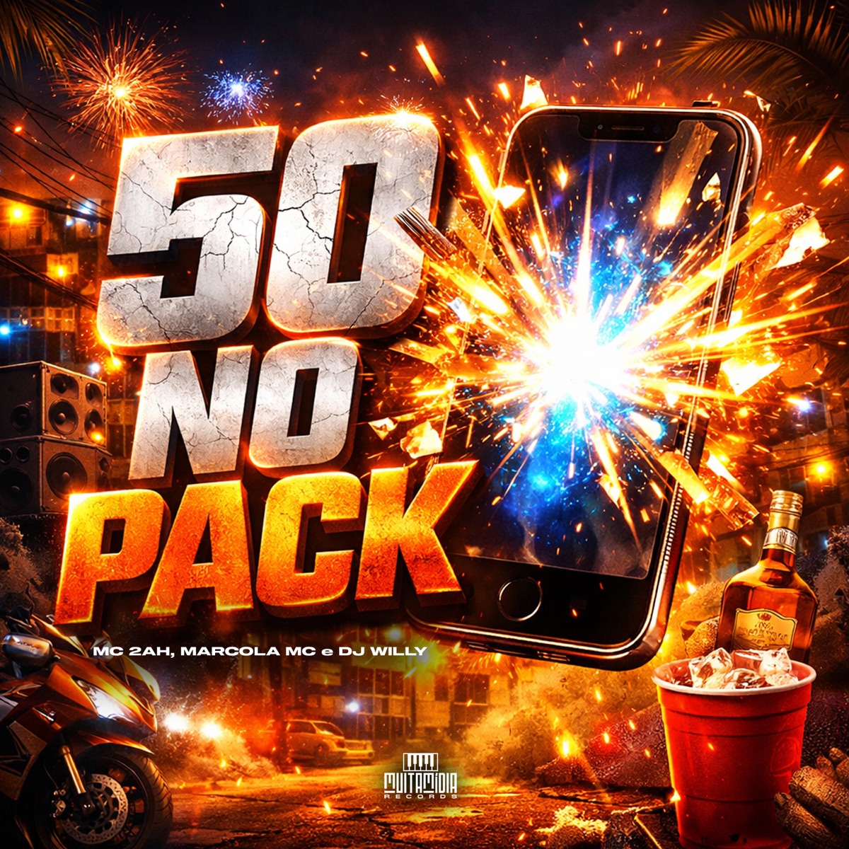 50 no Pack - Single by MC 2AH & MARCOLA MC album cover