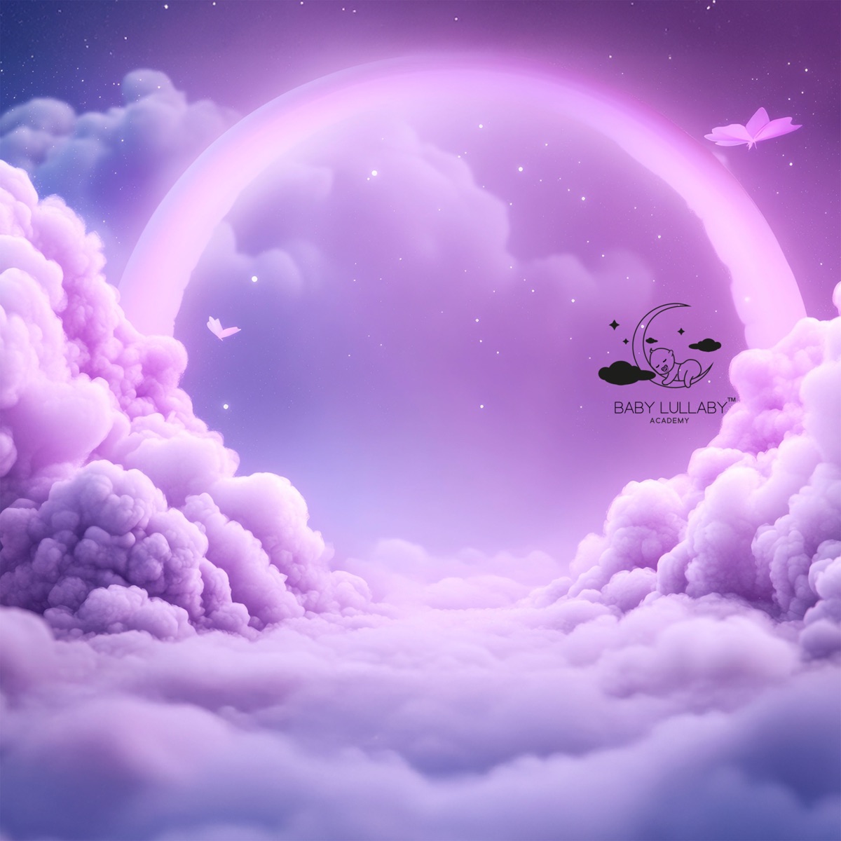 Night Swinging in the Clouds by Baby Lullaby Academy album cover artwork