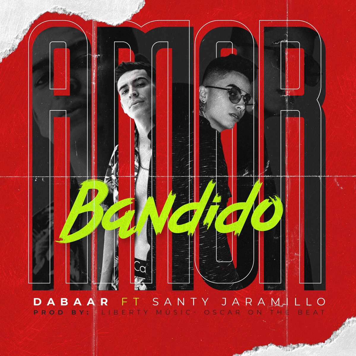 Amor Bandido - Single by Dabaar & Le Sainty album cover
