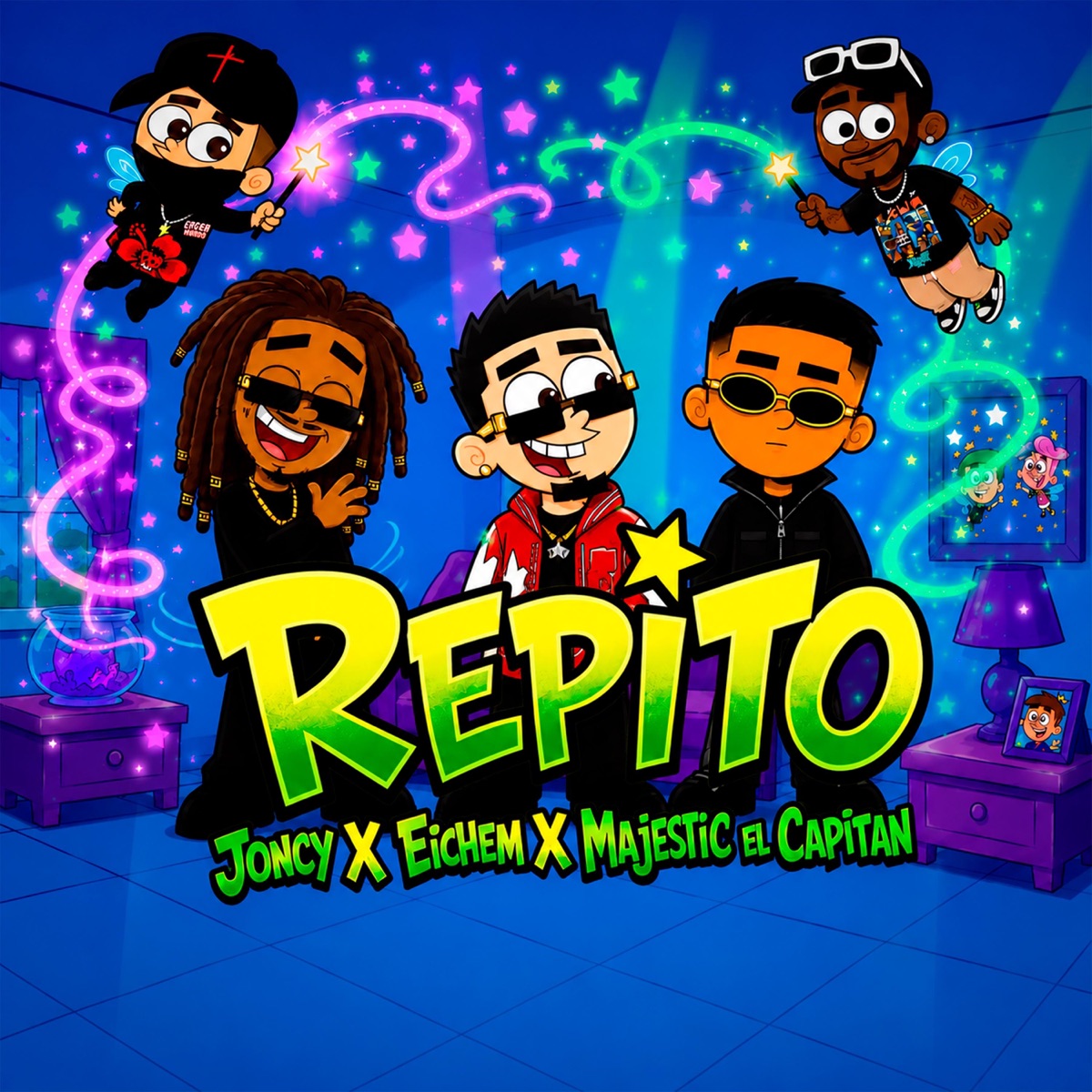 Repito (feat. Inzox Dj) - Single by Joncy, Eichem, Majestic El Capitan & Bossavescomohe album cover