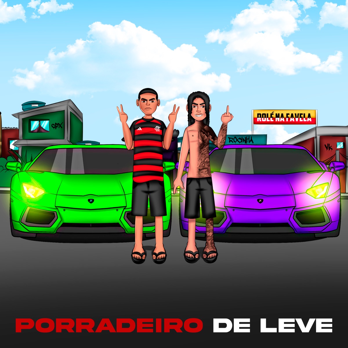Porradeiro de Leve - Single by Dj Lc da Roça, mc pl alves & MC K9 album cover