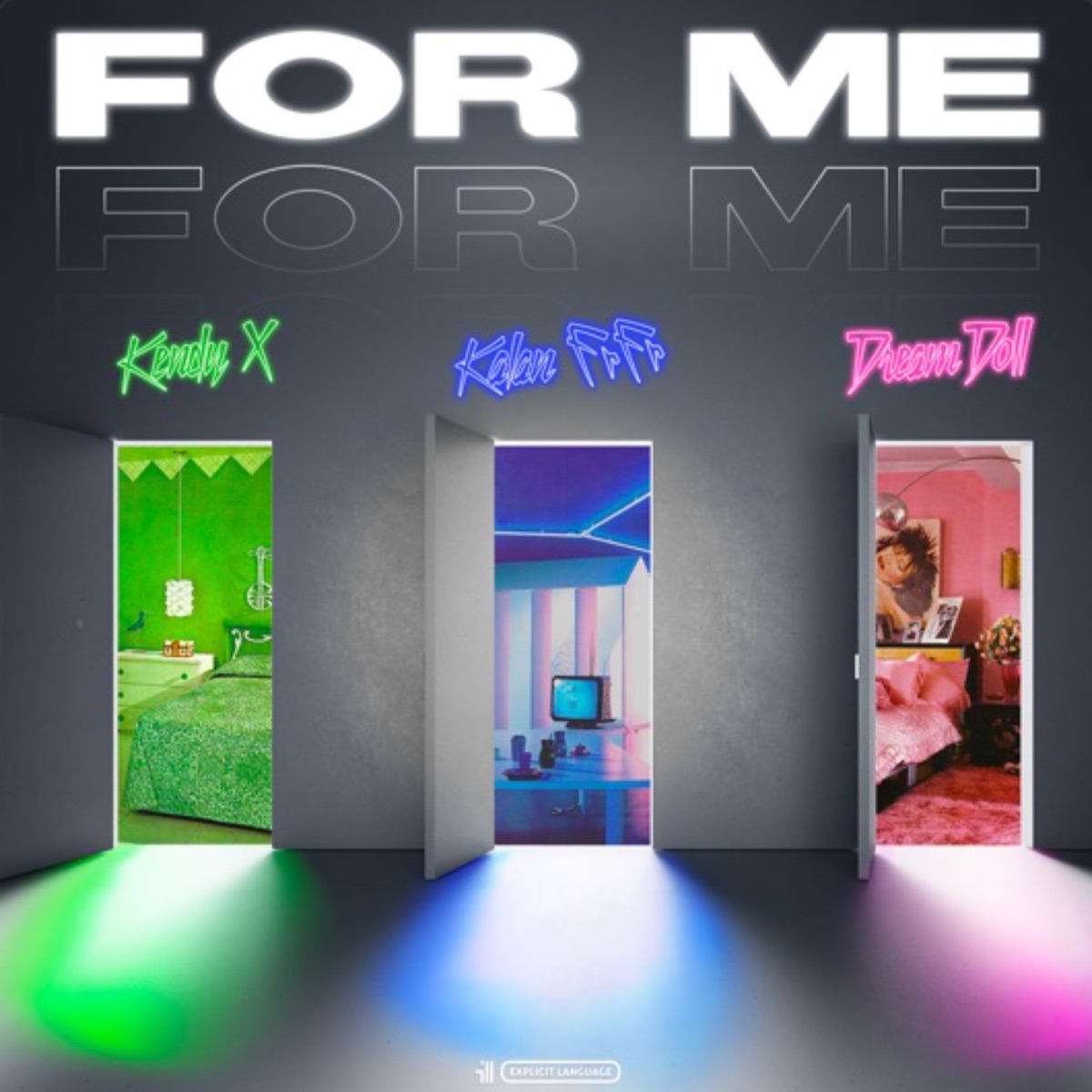 For Me (Remix) [feat. DreamDoll & Kalan.FrFr] - Single by KendyX album cover
