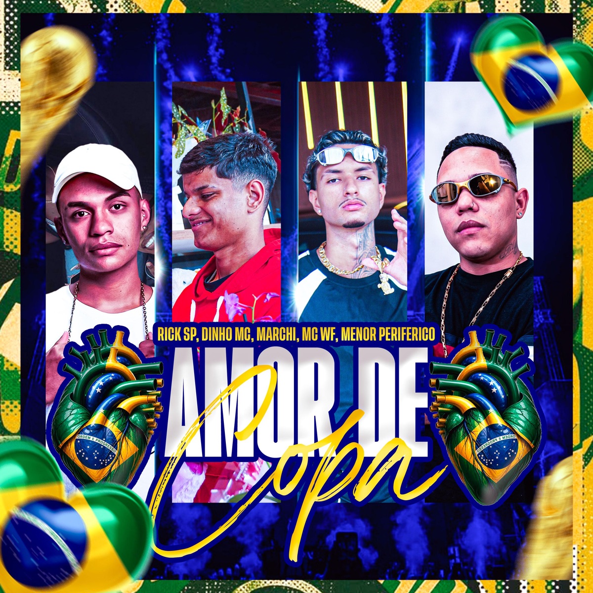Amor De Copa (feat. Menor Periferico) - Single by Mc WF, Marchi, Dinho MC & ricksp album cover
