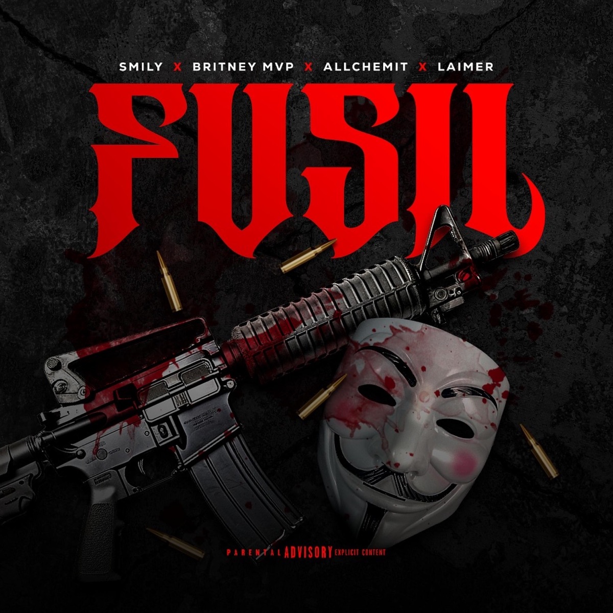 FUSIL (feat. Britney MVP, Allchemit & Laimer) - Single by Smily album cover