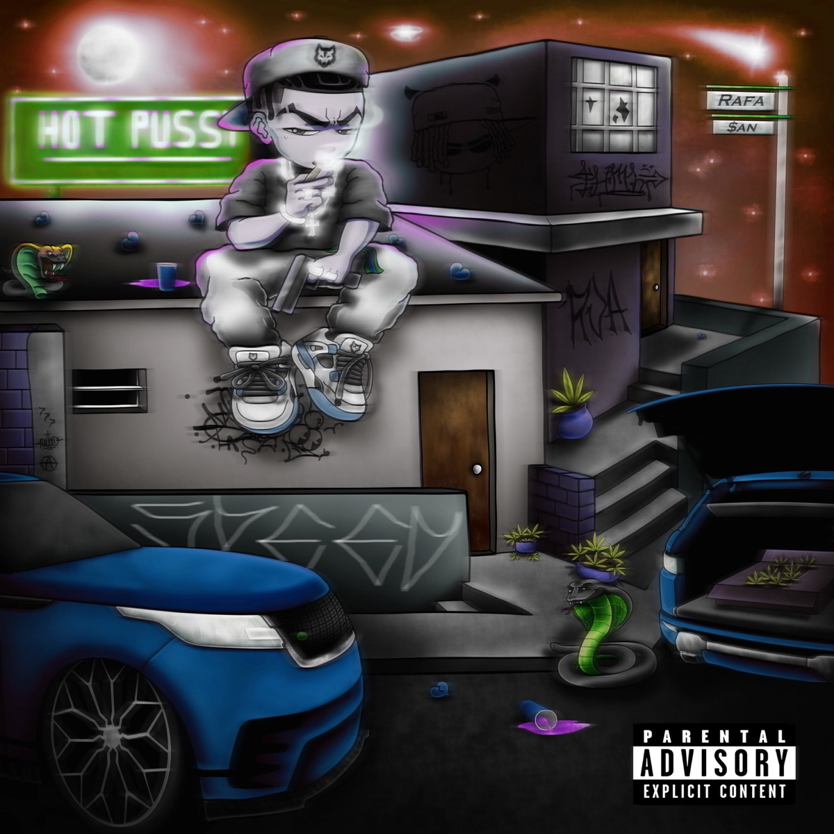 HOT P***Y *+! (feat. Parlo) [Speedy] - Single by Rafa $an album cover