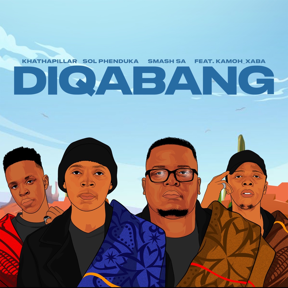 Diqabang (feat. Kamoh Xaba) - Single by Khathapillar, Sol Phenduka & Smash SA album cover
