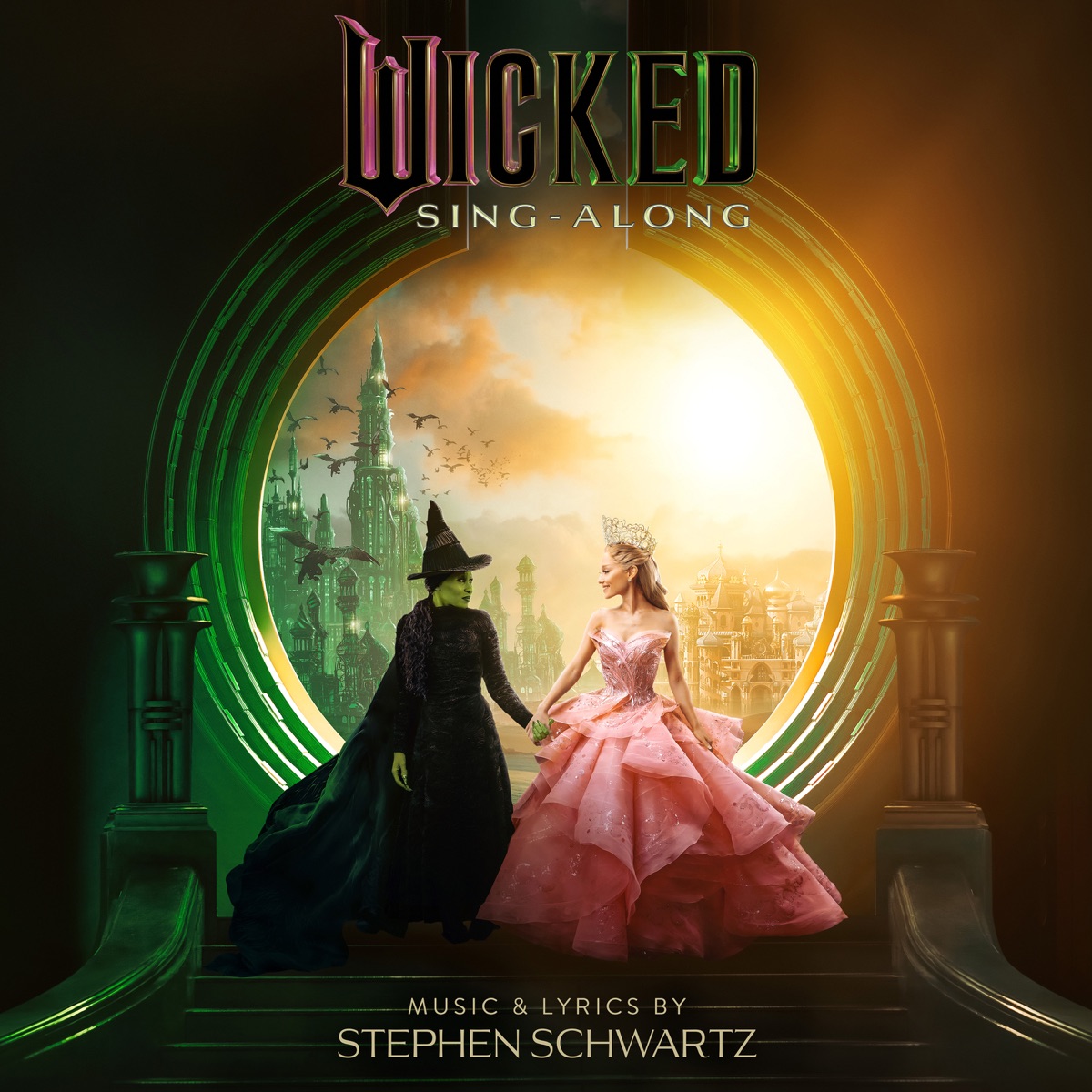 Wicked: The Soundtrack (Sing-Along) by Wicked Movie Cast & The Wicked Orchestra album cover