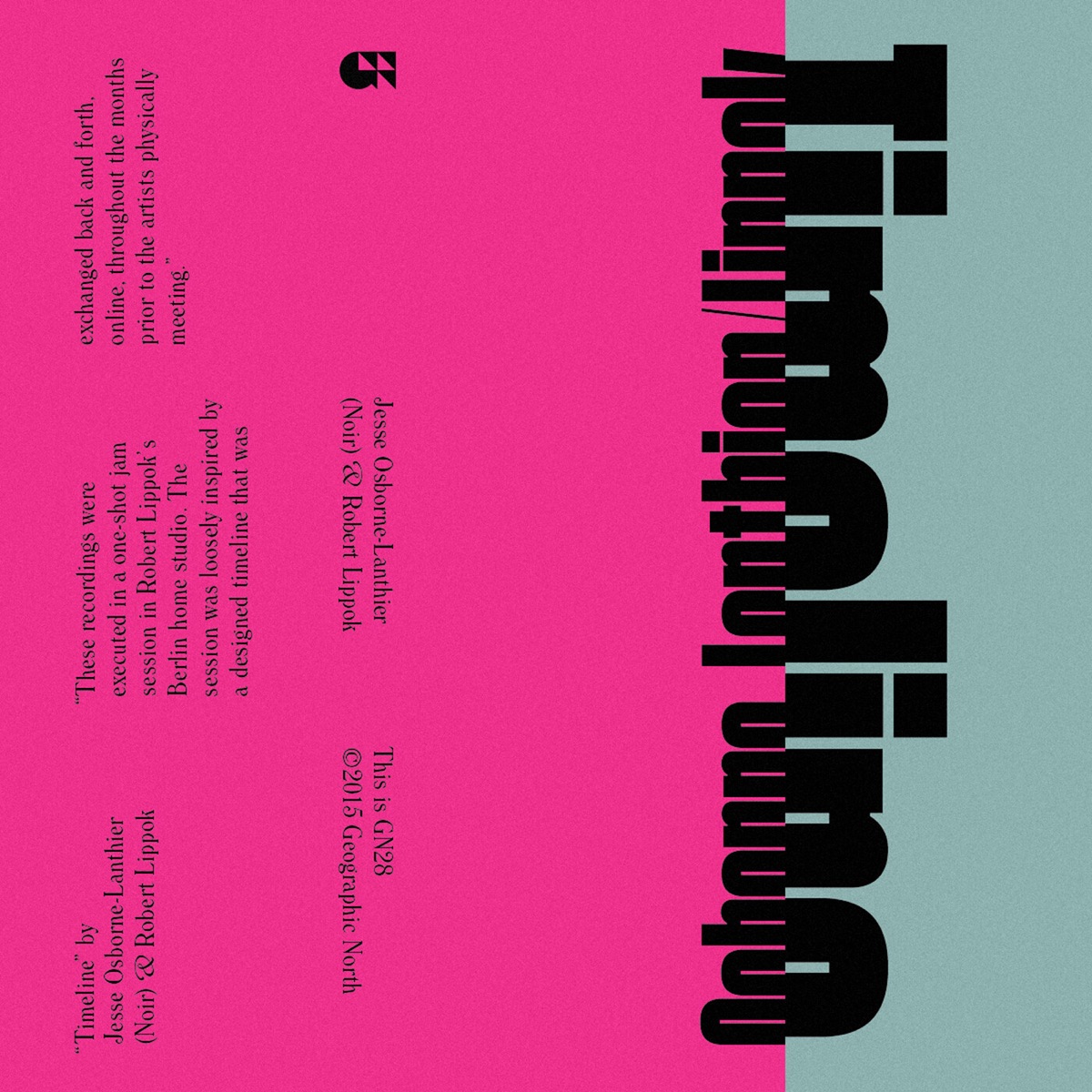 Timeline by Jesse Osborne-Lanthier & Robert Lippok album cover