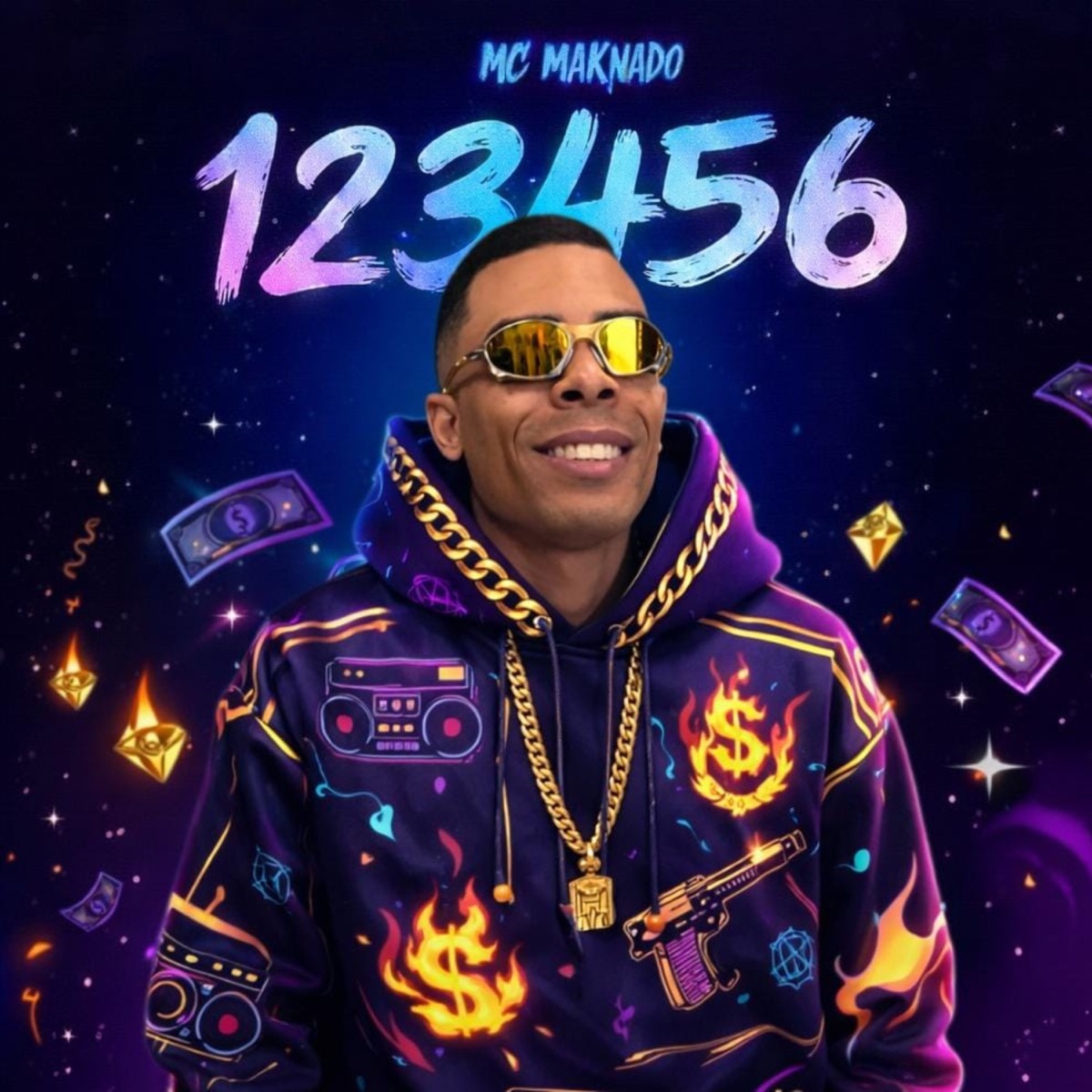123456 - Single by MC Maknado album cover