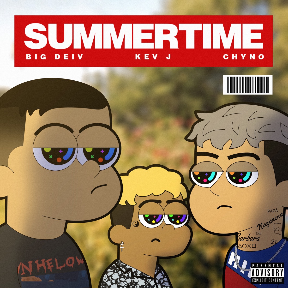 Summertime (feat. 808god) - Single by Big Deiv, Kev J & CHYNO album cover