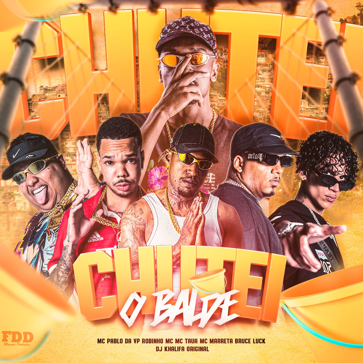 Chutei o Balde (feat. MC Pablo da VP & Bruce Luck) - Single by Dj Khalifa Original, Mc Taua, MC Marreta & Robinho MC album cover