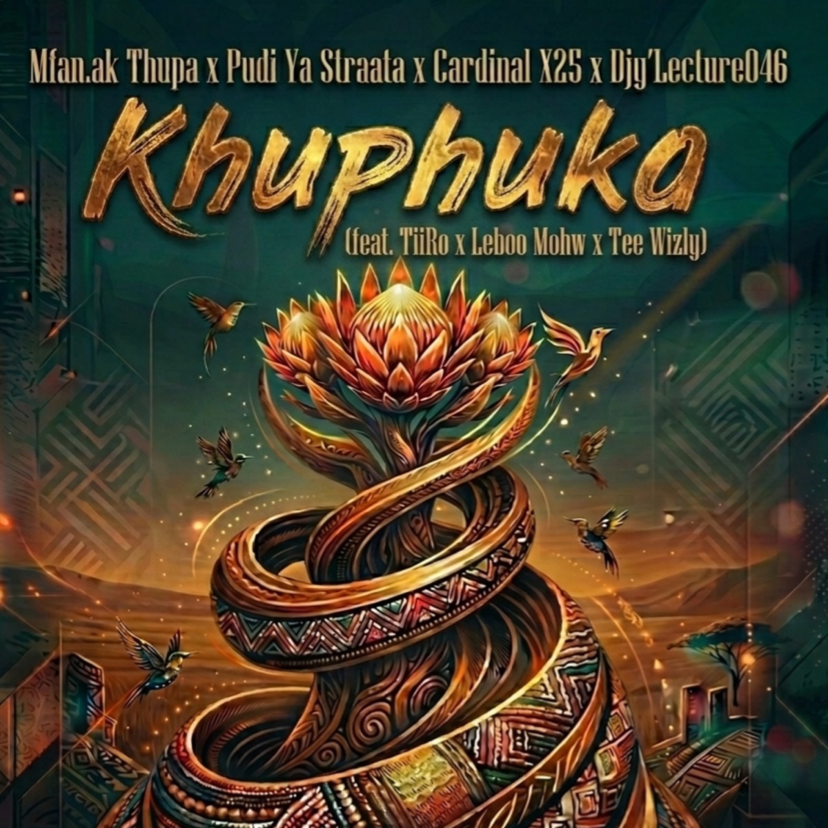 Khuphuka (feat. TiiRO, Leboo Mohw & Tee Wizly) - Single by Mfan.ak Thupa, Pudi Ya Straata, Cardinal X25 & Djy'Lecture046 album cover
