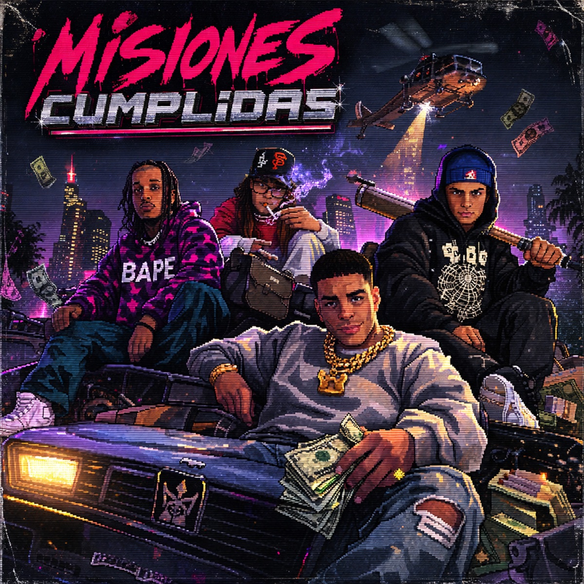 Misiones Cumplidas (feat. Hwii, Francis Jeremy & 1MillionU$D) - Single by nz0! album cover