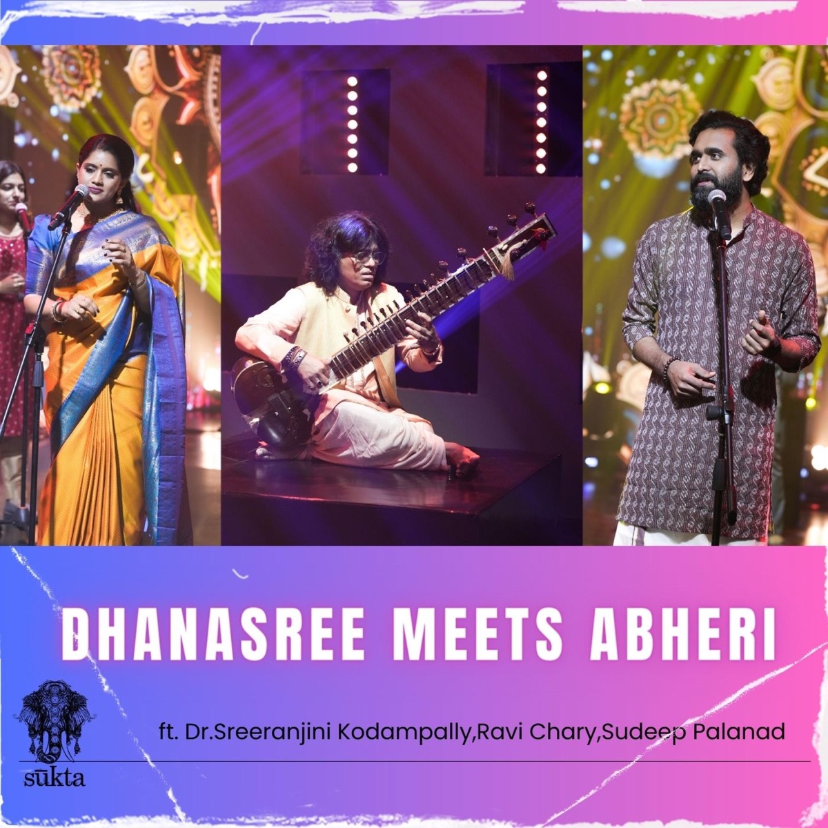 DHANASREE MEETS ABHERI (feat. Ravi Chary, Sudeep Palanad & Ramu Raj) - Single by Sreeranjini Kodampally album cover