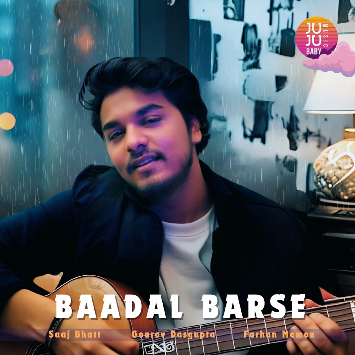 Baadal Barse - Single by Farhan Memon, Gourov Dasgupta & Saaj Bhatt album cover