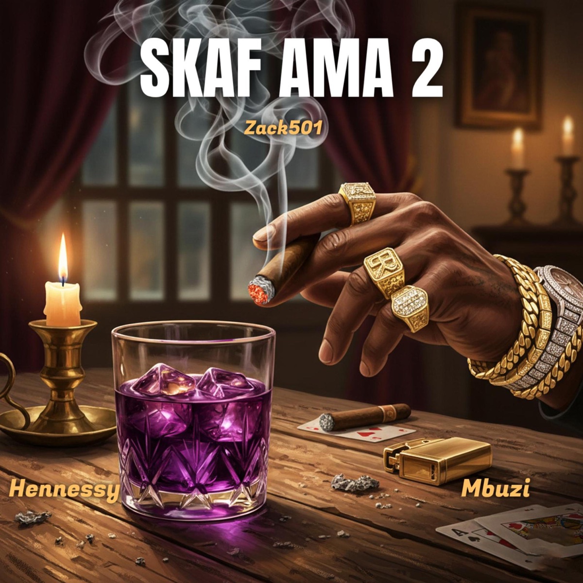 Skaf Ama 2 (feat. Hennessy & Mbuzi.) - Single by Zack501 album cover