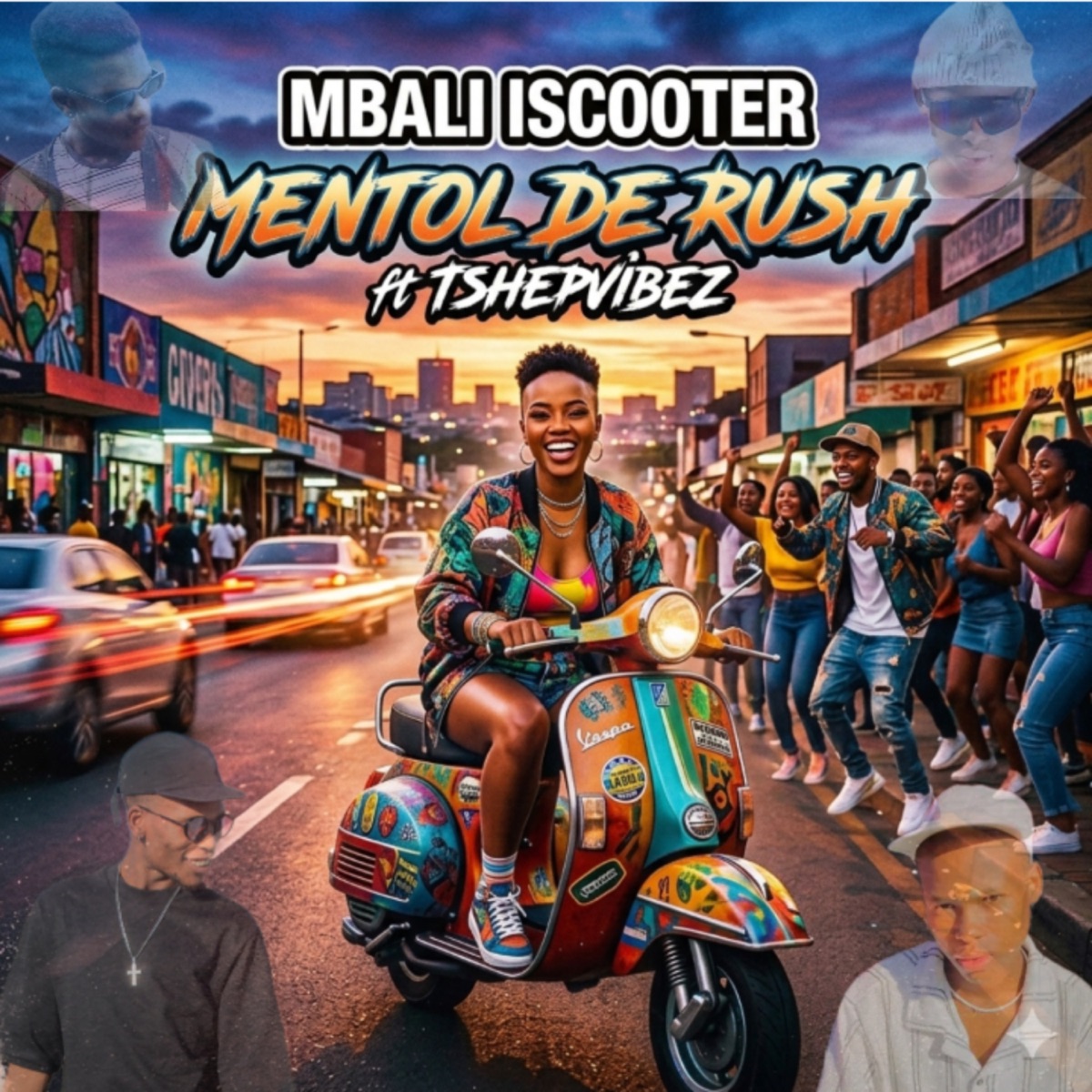 Mbali Iscooter (feat. TshepVibez) - Single by Mentol De Rush album cover