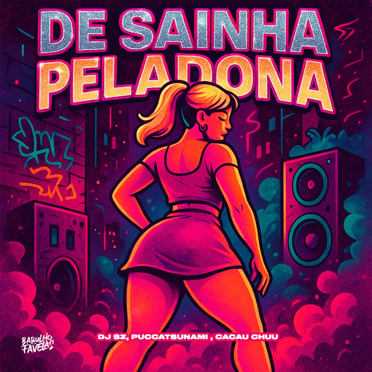 De Sainha Peladona - Single by DJ SZ, Puccatsunami & Cacau Chuu album cover
