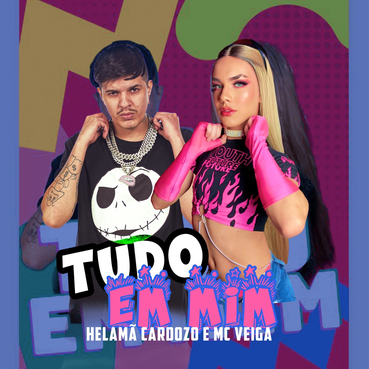 Tudo em Mim - Single by Helamã Cardozo, Mc veiga & Veiga no beat album cover