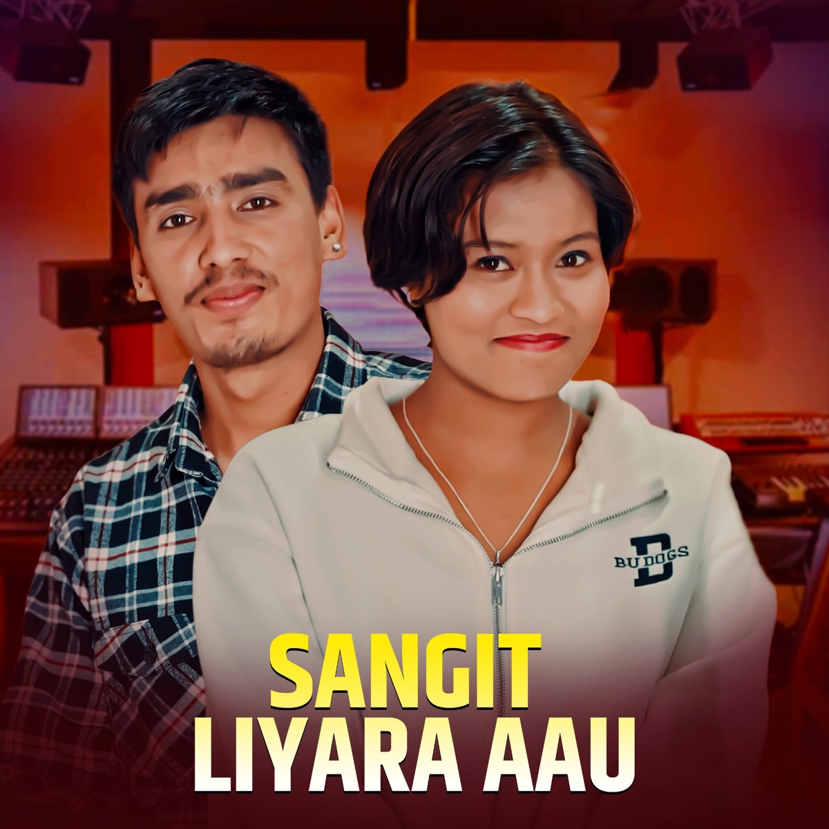 SANGIT LIYARA AAU (feat. Abishek Lamsal) - Single by Anil Bista Pyuthani, Prakash Ratoki, Anju Bishwokarma & Aarem Sunar album cover